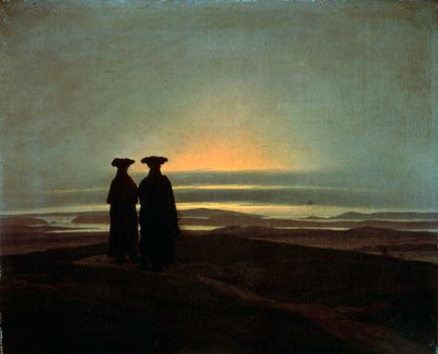 Irmãos do sol, entre 1830 e 1835. de Caspar David Friedrich