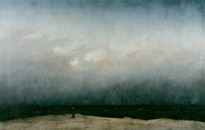 O monge à beira-mar de Caspar David Friedrich