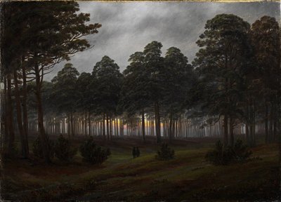 As horas do dia: a noite, 1821-1822 de Caspar David Friedrich