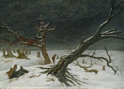 paisagem de inverno de Caspar David Friedrich
