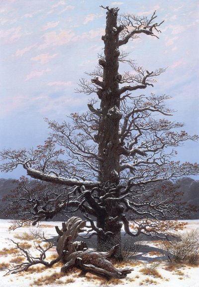 Paisagem de inverno (árvore sem folhas) de Caspar David Friedrich