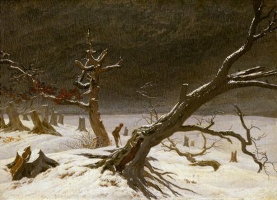 paisagem de inverno de Caspar David Friedrich