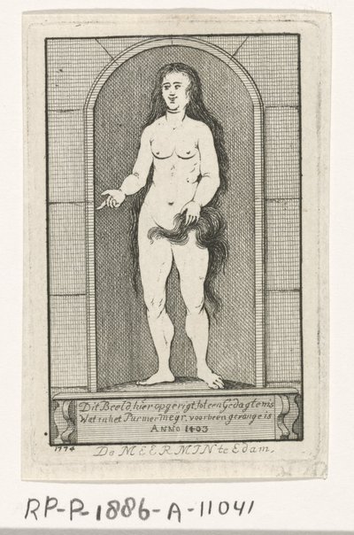 Nicho com a estátua de uma sereia de Caspar Jacobsz. Philips