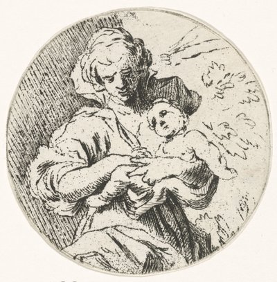 Mulher com criança nos braços de Caspar Jacobsz. Philips