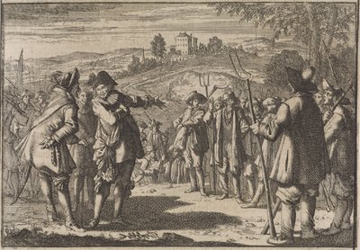 Rebelião dos camponeses ingleses, 1645 de Caspar Luyken (attributed to)