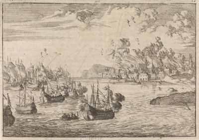 Bombardeio de Dieppe, 1694 de Caspar Luyken