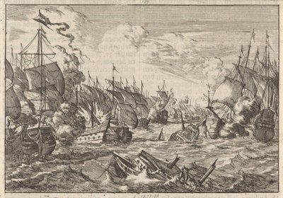 Batalha de Solebay, 1672 de Caspar Luyken