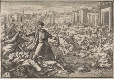 Conquista de Bagdad pelos turcos, 1638 de Caspar Luyken