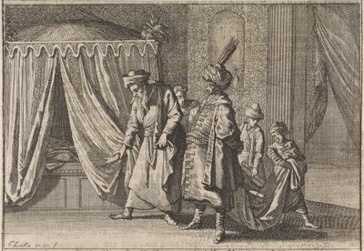 Enfermo da esposa do paxá, 1639 de Caspar Luyken