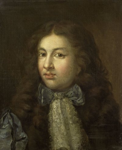 Retrato de Thedoor Netscher (1661-1728), o filho mais velho do artista de Caspar Netscher