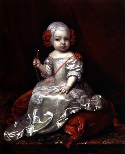 Retrato de uma jovem rapariga de Caspar Netscher