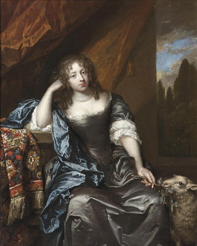 Retrato de uma mulher desconhecida de Caspar Netscher