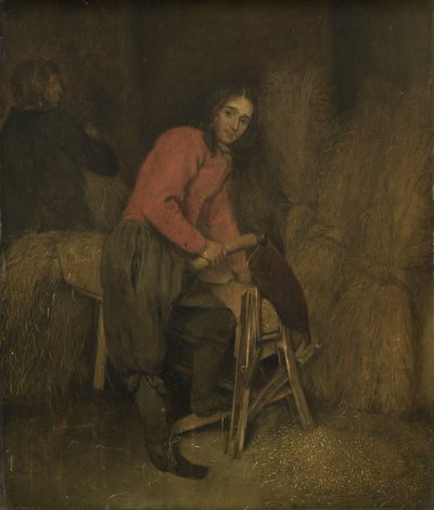 Aparar fardos de feno de Caspar Netscher