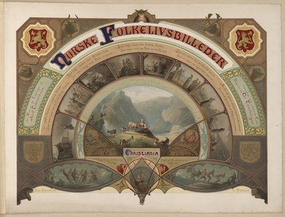 Ilustração retirada do livro Norske Folkelivsbilleder de Tidemand, Adolph e publicada por Chr. Tønsberg de Caspar Scheuren