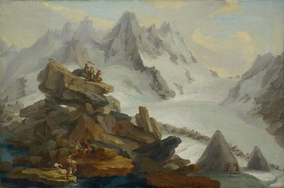 O Glaciar Lauteraar de Caspar Wolf