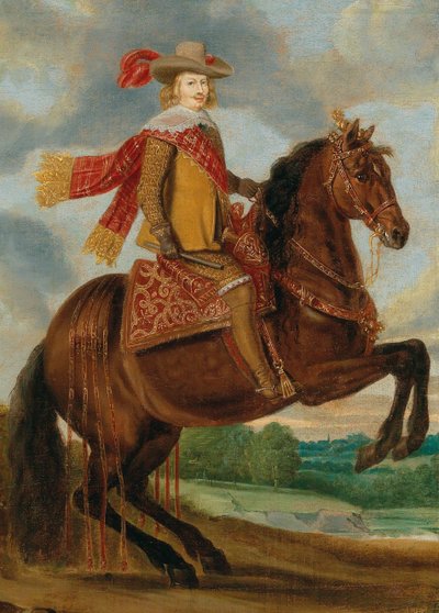 Retrato equestre do Cardeal-Infante Fernando da Áustria 1609-1641. de Caspar de Crayer