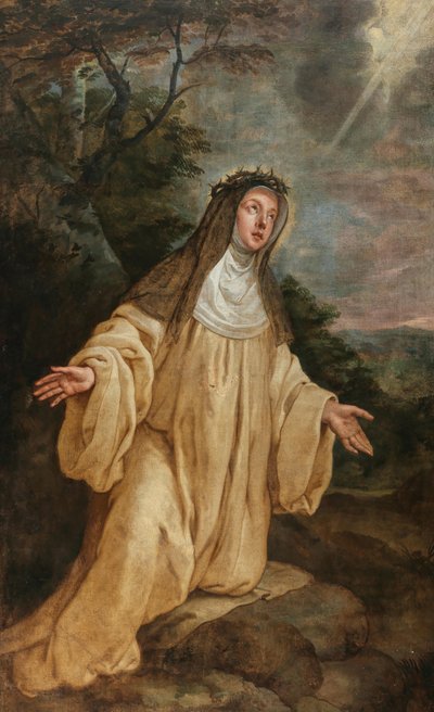 Santa Catarina de Sena. de Caspar de Crayer