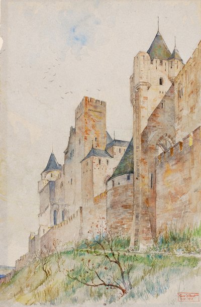 Ameias de Carcassonne, França de Cass Gilbert