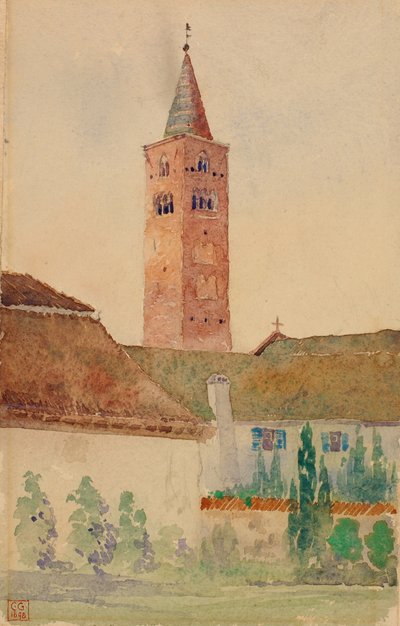 Torre da Igreja, Itália, 1898. de Cass Gilbert
