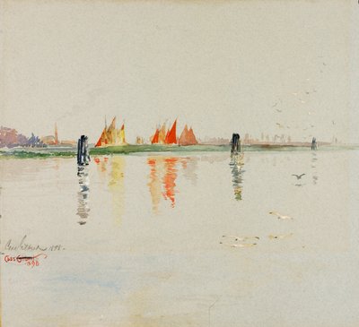 A Lagoa, Veneza, 1898. de Cass Gilbert