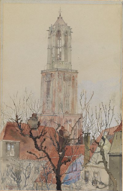 Torre da Catedral de Utrecht, Holanda de Cass Gilbert