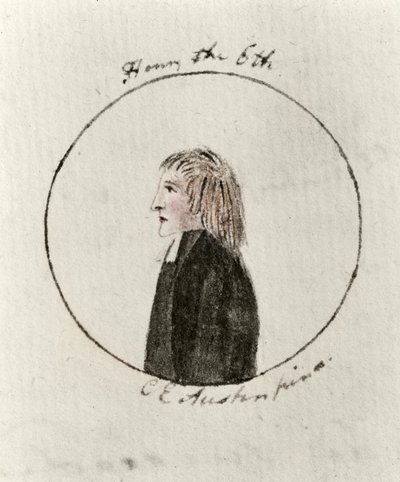Henrique VI, c.1790 (caneta e tinta e wc no papel) de Cassandra Austen