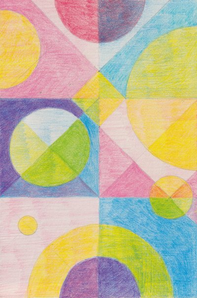 Formas geométricas coloridas de Catalina Somolinos