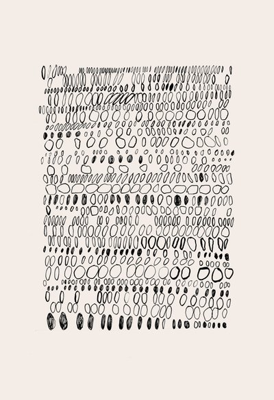 Grelha de seixos orgânica de Catalina Somolinos