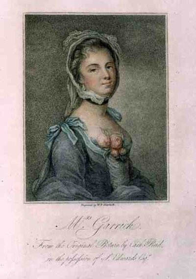 Sra. Garrick, gravada por W.P. Sherlock de Catherine (after) Read