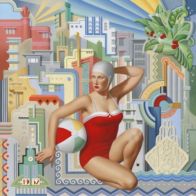 Halcyon 1932, 2024 (óleo sobre linho) de Catherine Abel