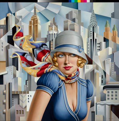 verão na cidade, 2015 (óleo sobre linho) de Catherine Abel