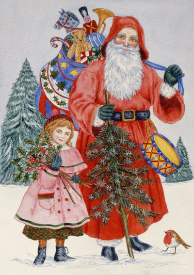 Papai Noel e seu ajudante (wc no papel) de Catherine Bradbury