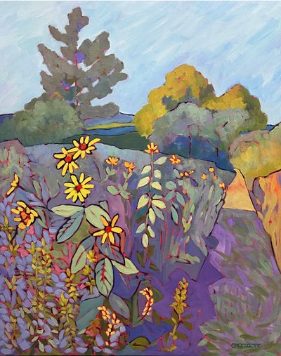 Embraced by Nature, 2023 (óleo sobre tela) de Catherine J Martzloff