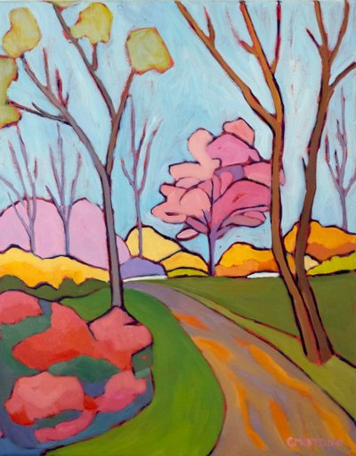 primavera efémera, 2024 (óleo sobre tela) de Catherine J Martzloff