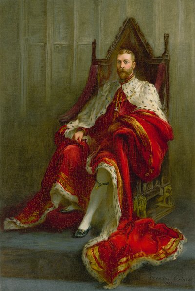 Rei George V, no ano de sua coroação de Catherine Ouless
