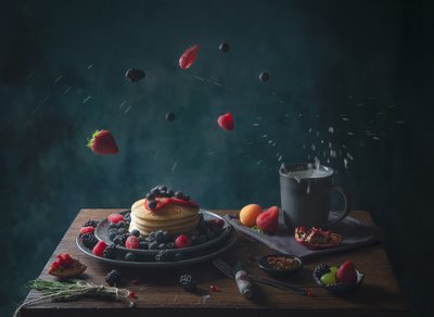 Panquecas de Frutos Silvestres de Catherine Wang