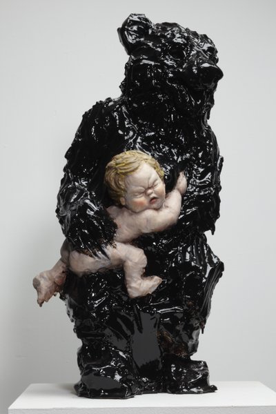 O enjeitado, 2010 (jesmonite, pintura) de Cathie Pilkington