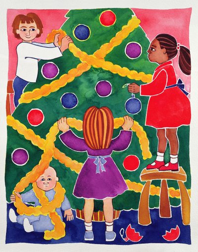 Decorando a Árvore de Natal de Cathy Baxter