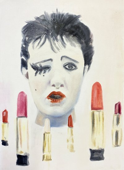 Bit Sweet, 2023 (óleo sobre papel) de Cathy Lomax