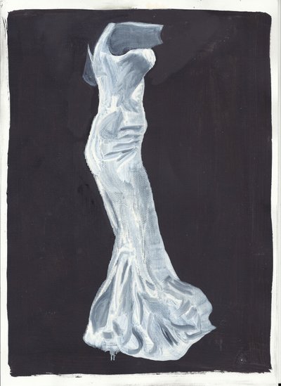 Elsie, 2012 (óleo e acrílico sobre papel) de Cathy Lomax