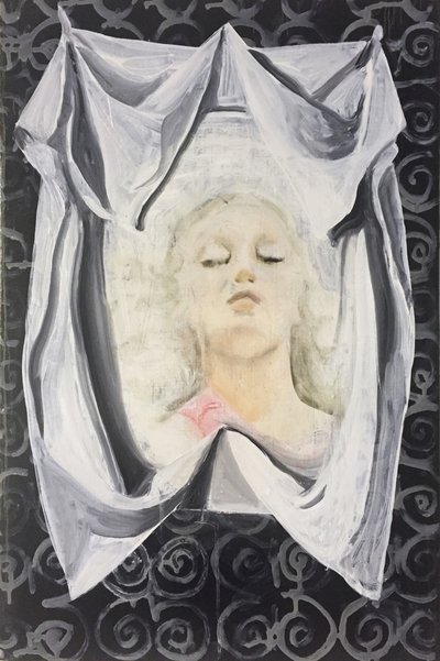 Lara Verónica, 2014-16 (óleo sobre linho) de Cathy Lomax