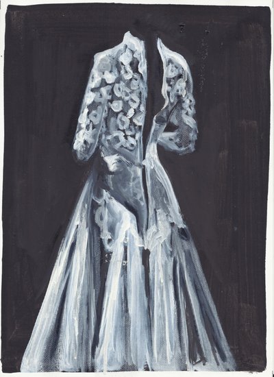 Lorelei, 2012 (óleo e acrílico sobre papel) de Cathy Lomax