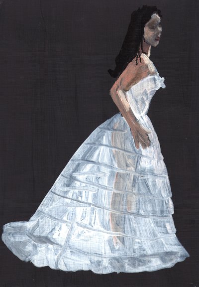 Susannah, 2011 (óleo sobre papel) de Cathy Lomax