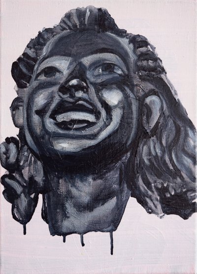 As Donzelas Felizes: Olivia, 2017 (óleo sobre linho) de Cathy Lomax