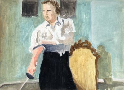 O enredo (Paris 1934), 2011 (óleo sobre papel) de Cathy Lomax