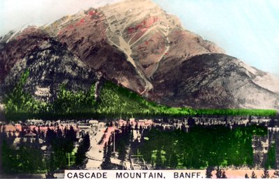 Cascade Mountain, Banff, Alberta, Canadá, c1920s. de Cavenders Ltd