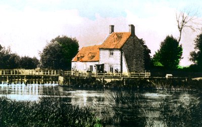 Weir de Rushey, rio Tamisa, 1926. de Cavenders Ltd