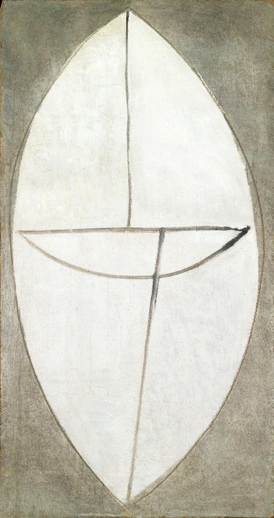 Elipse, c.1948 (óleo sobre cartão duro) de Caziel Caziel