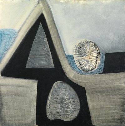 Formas Líricas, c.1949 (óleo sobre tela) de Caziel Caziel