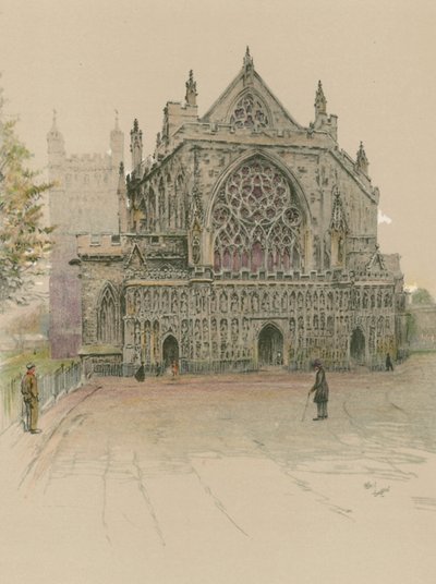 Catedral de Exeter de Cecil Charles Windsor Aldin